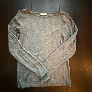 Mango pointelle long-sleeve t-shirt (actually a light sweater)